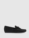Madewell The Meadow Whipstitched Driver In Black