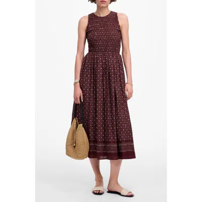 MADEWELL MADEWELL THE MELODY SMOCKED COTTON MIDI DRESS