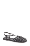 Madewell The Milano Fisherman Sandal In Dark Carob