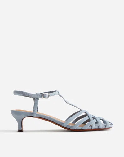 Madewell The Milano Mid-heeled Sandal In Blue