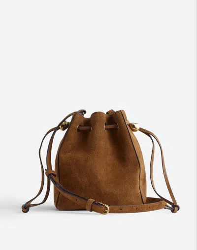 Madewell The Mini Drawstring Crossbody Bag In Brown