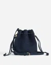 Madewell The Mini Drawstring Crossbody Bag In Purple