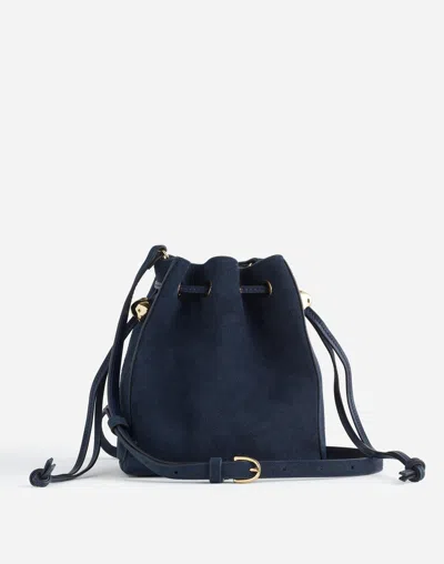 Madewell The Mini Drawstring Crossbody Bag In Purple