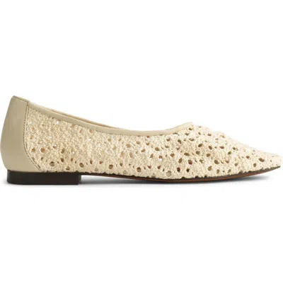 Madewell The Mylie Crochet Glove Flat In Neutral
