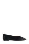 Madewell The Mylie Genuine Haircalf Ballet Flat In Black