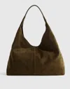 Madewell The Mylie Large Shoulder Bag In Green