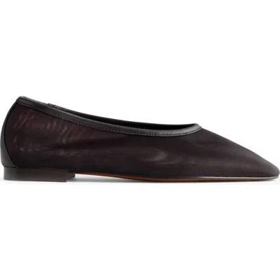 Madewell The Mylie Mesh Ballet Flat In Brown