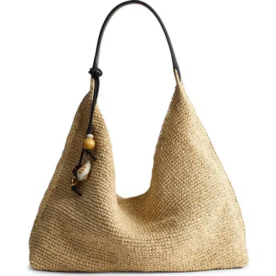 Madewell The Mylie Raffia Shoulder Bag In Pattern