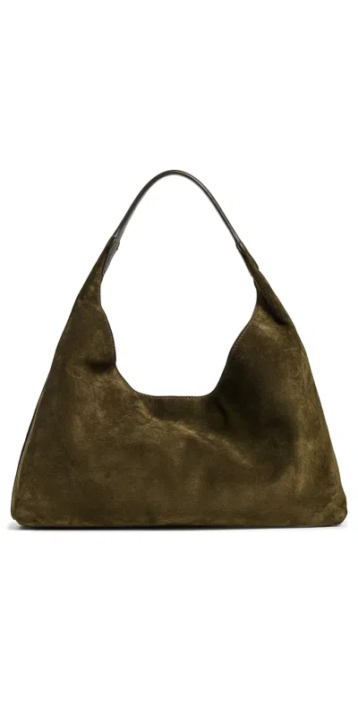 Madewell The Mylie Shoulder Bag In Italian Leather Loden In Green