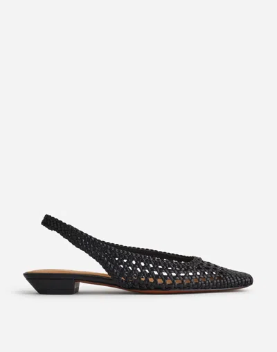 Madewell The Ophelia Slingback Flats In True Black