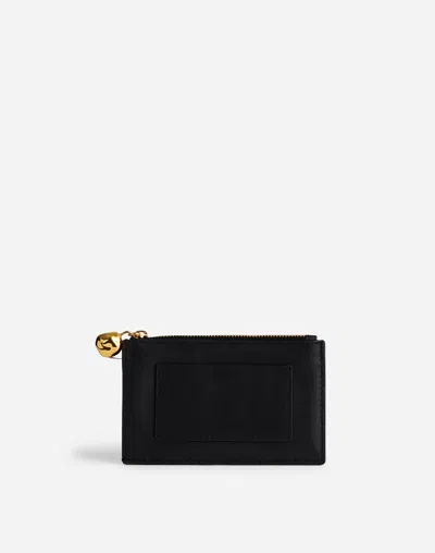 Madewell The Organic Hardware Zip Card Case In Black