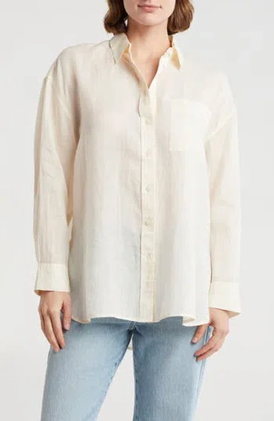 Madewell The Oversized Ramie Button-up Shirt