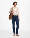 Madewell Embroidered Shirred Puff Sleeve Top