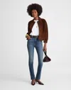 Madewell The Pencil Jean In Burgundy
