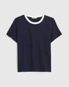 Madewell The Perfect Crewneck Tee In Blue