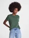 Madewell The Perfect Crewneck Tee In Green