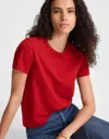 Madewell The Perfect Crewneck Tee In Red