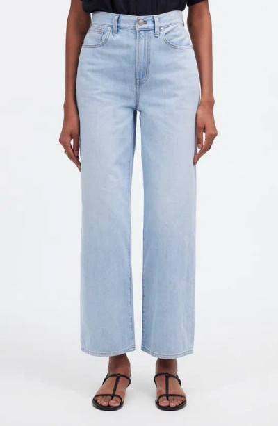 Madewell The Perfect Crop Wide Leg Jeans In Fitzgerald Wash