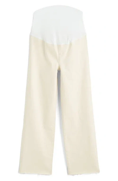 Madewell The Perfect Vintage Crop Flare Maternity Jeans In Brown