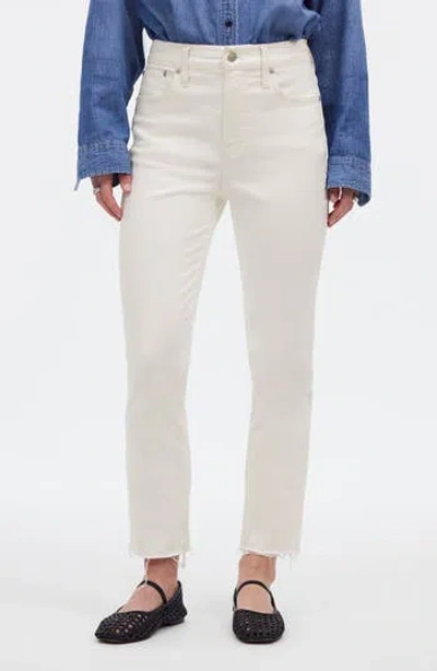 MADEWELL MADEWELL THE PERFECT VINTAGE HIGH RISE TAPERED LEG RAW HEM JEANS