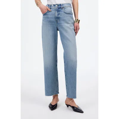 Madewell The Perfect Vintage High Waist Crop Wide Leg Jeans In Hallstead Wash