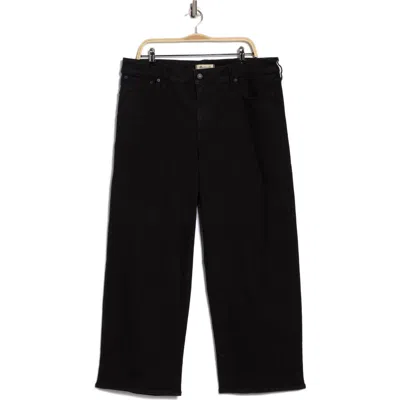 Madewell The Perfect Vintage High Waist Wide Leg Jeans In Black