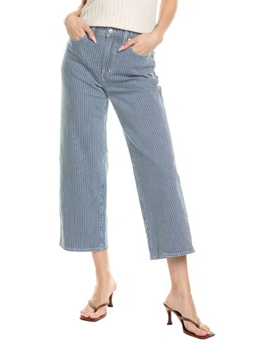 Madewell The Perfect Vintage Indigo Railroad Wide Leg Crop Jean In Blue