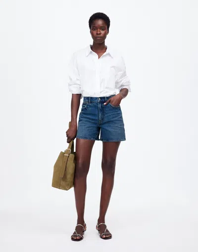 Madewell The Perfect Vintage Mid-length Jean Short In Manton Wash