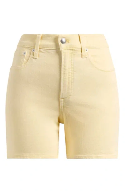 Madewell The Perfect Vintage Mid-length Shorts In Yellow