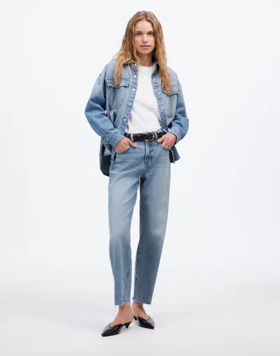 Madewell The Perfect Vintage Wide-leg Crop Jean In Hallstead Wash