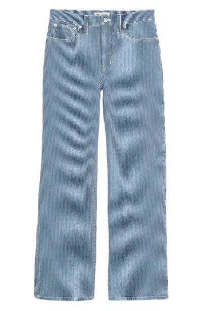 Madewell The Perfect Vintage Wide Leg Crop Jeans In Indigo Railroad