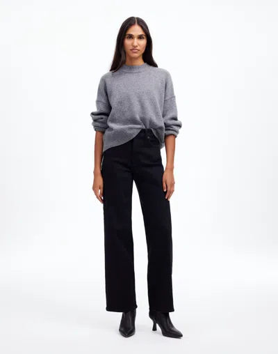 Madewell The Perfect Vintage Wide-leg Jean In Black Rinse Wash