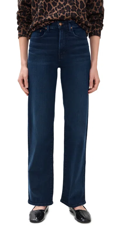 Madewell The Perfect Vintage Wide Leg Jeans Kingston Wash In Blue