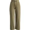 Madewell The Perfect Wide Leg Crop Jeans In Faded Fatigue