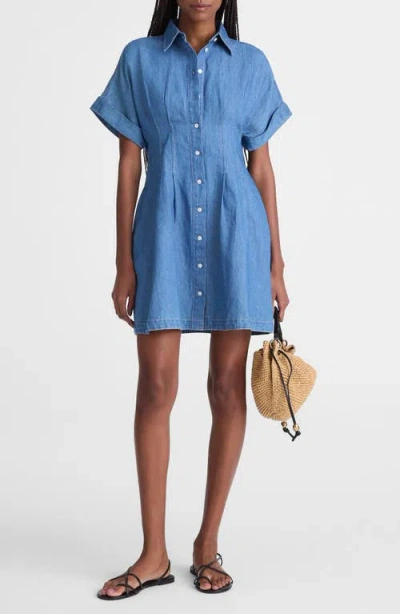 Madewell The Perry Denim Shirtdress In Blue