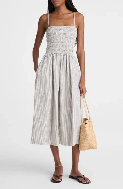 Madewell The Peyton Midi Dress In Green