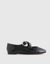 Madewell The Remy Crisscross Mary Jane Flat In Black