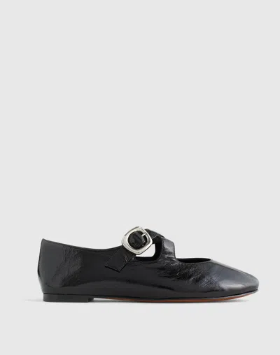 Madewell The Remy Crisscross Mary Jane Flat In Black