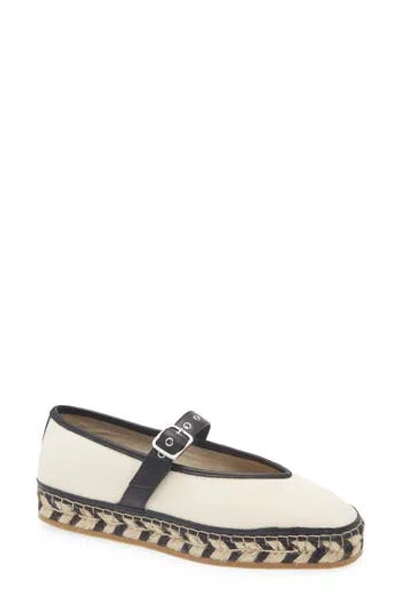 Madewell The Remy Espadrille Mary Jane Flat In White