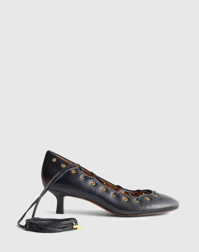 Madewell The Remy Lace-up Pump In Black