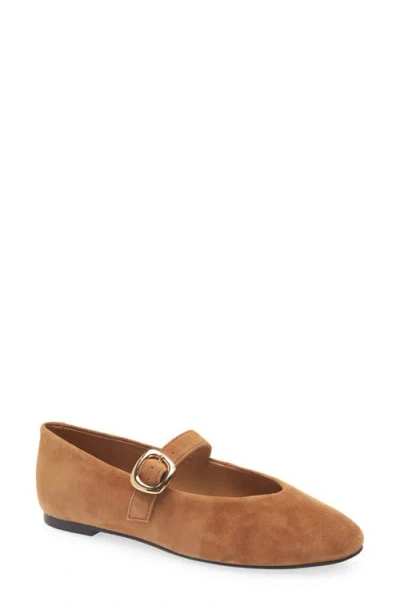 Madewell The Remy Mary Jane Flat In Brown