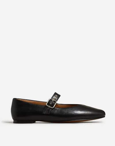 Madewell The Beverley Mary Jane Flat In True Black