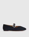 Madewell The Remy Puffy-buckle Mary Jane Flat In Black