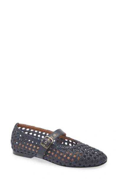 Madewell The Remy Woven Mary Jane Flat In Multi