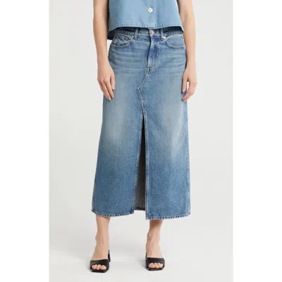 Madewell The Rilee Denim Midi Skirt