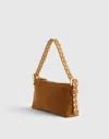 Madewell The Scalloped-strap Slouchy Bag In Brown