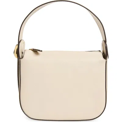 Madewell The Sculpted Metal Wristlet Bag In White