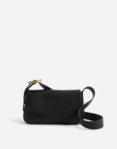 Madewell The Sculptural Buckle Crossbody Bag In True Black