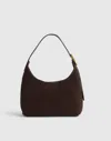 Madewell The Sculptural-buckle Shoulder Bag In Brown