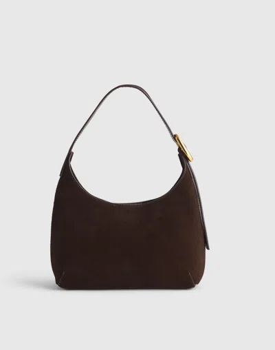 Madewell The Sculptural-buckle Shoulder Bag In Brown